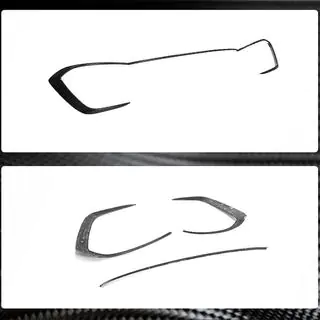 Voorbumper splitters (voor GTI HB, dry carbon) foto 3