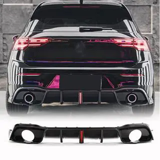 Achterbumper diffuser (voor GTI HB, carbon) foto 1