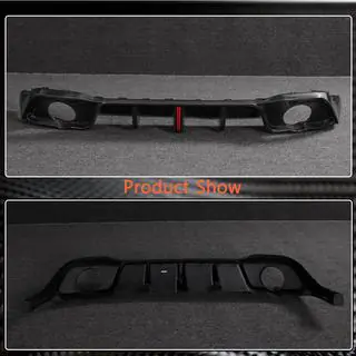 Achterbumper diffuser (voor GTI HB, carbon) foto 4