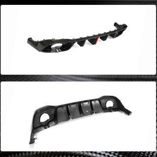 Achterbumper diffuser (voor GTI HB, dry carbon) foto 4