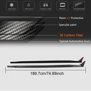 Sideskirts (voor GTI / R-Line HB, carbon) foto 4