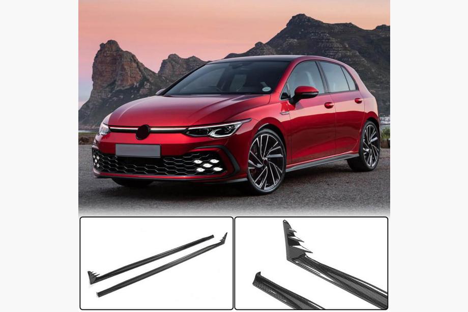 Volkswagen Golf 8 2019– Sideskirts (voor GTI / R-Line HB, carbon) Image