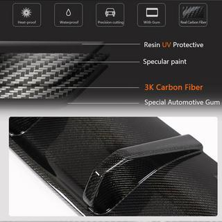 Achterbumper diffuser (voor R HB, carbon) foto 4