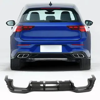Achterbumper diffuser (voor R HB, droog carbon) foto 1