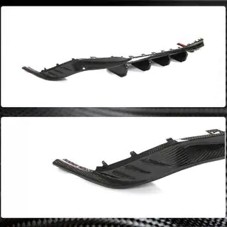 Achterbumper diffuser (voor R HB, droog carbon) foto 4