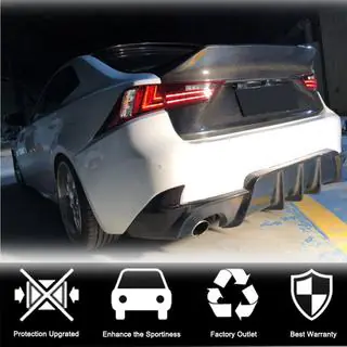 Achterbumper diffuser V1 (voor Base/F-Sport 2013-2016, carbon) foto 2
