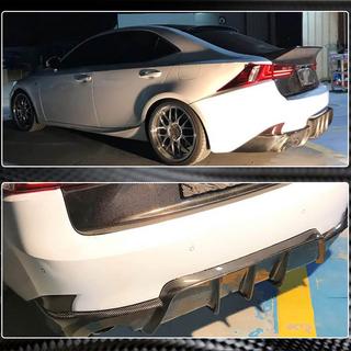 Achterbumper diffuser V1 (voor Base/F-Sport 2013-2016, carbon) Lexus IS 2013– foto 4