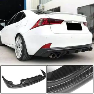 Achterbumper diffuser V2 (voor Base/F-Sport 2013-2016, carbon) foto 1