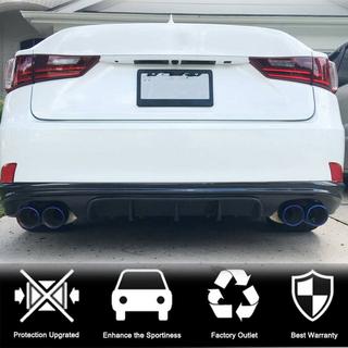 Achterbumper diffuser V2 (voor Base/F-Sport 2013-2016, carbon) Lexus IS 2013– foto 2