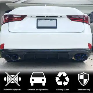 Achterbumper diffuser V2 (voor Base/F-Sport 2013-2016, carbon) foto 2