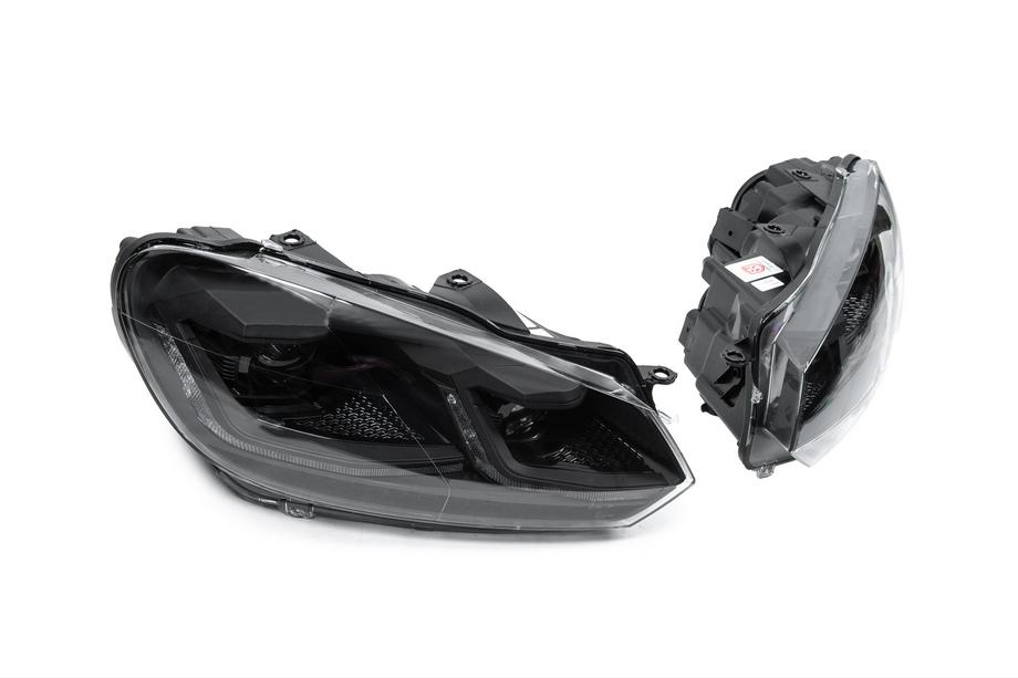 Volkswagen Golf 6 2008–2014 Koplampen Golf 7 Style Black (zonder regelunits, 2 st.) Foto 4