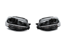 Volkswagen Golf 7/E-Golf 2012–2020 Koplampen vóór zonder regelunits (2012-2017, dynamische knipperlichten, 2 stuks) foto 5
