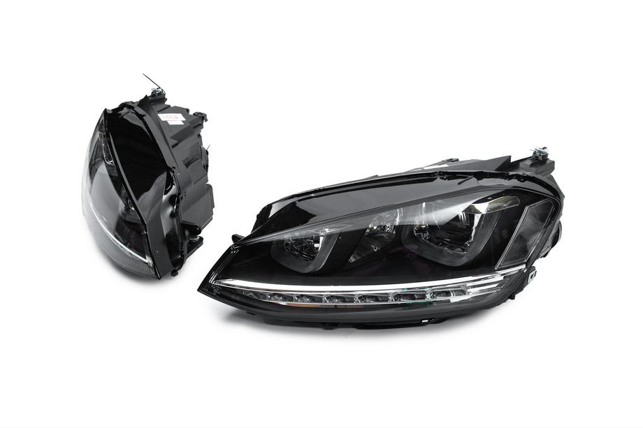 Volkswagen Golf 7/E-Golf 2012–2020 Koplampen vóór zonder regelunits (2012-2017, dynamische knipperlichten, 2 stuks) Image