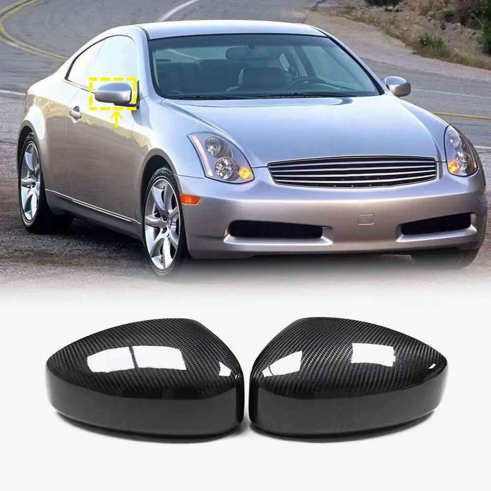 Spiegelkappen (carbon) Infiniti G35 (V35/CV35) 2003–2007 foto 1