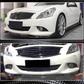 Front bumper lip Lip (voor G37 SD 2009-2013, carbon) Infiniti G25/G35/37 (V36/CV36) 2006–2015 foto 3