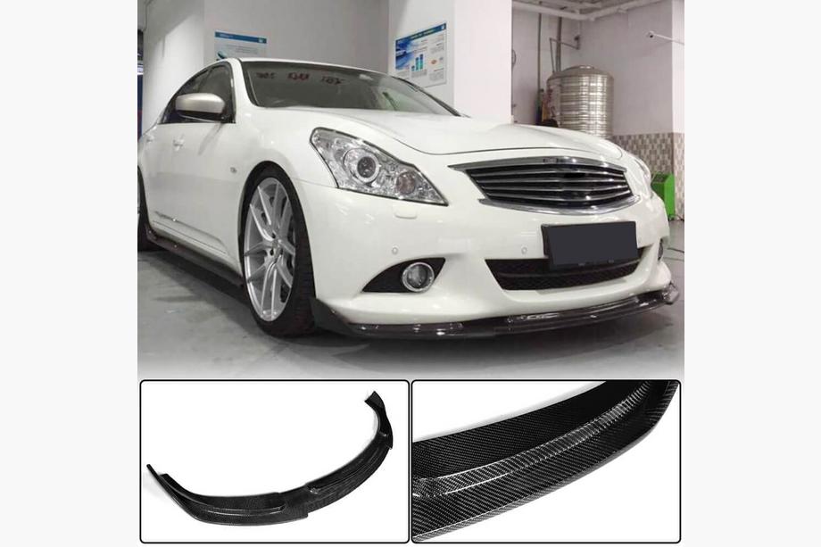Infiniti G25/G35/37 (V36/CV36) 2006–2015 Front bumper lip Lip (voor G37 SD 2009-2013, carbon) Image