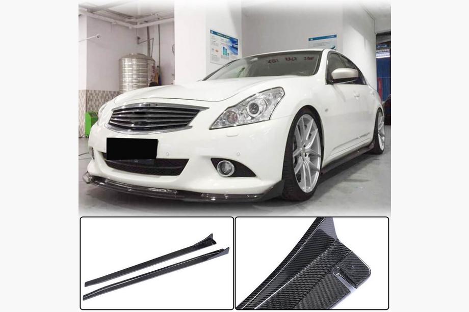 Infiniti G25/G35/37 (V36/CV36) 2006–2015 Sideskirts (voor G37 SD 2009-2013, carbon) Image
