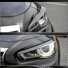 Infiniti Q50/Q60 2013–2024 Koplampwenkbrauwen (voor Q50 2014-2017, carbon) foto 4