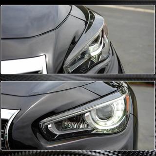 Koplampwenkbrauwen (voor Q50 2014-2017, carbon) Infiniti Q50/Q60 2013–2024 foto 4