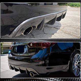 Achterbumper diffuser V1 (voor Q50 Base/Sport 2014-2017, carbon) Infiniti Q50/Q60 2013–2024 foto 4
