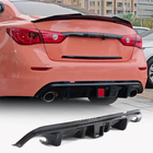 Infiniti Q50/Q60 2013–2024 Achterbumper diffuser V2 (voor Q50 Base/Sport 2014-2017, carbon) foto 1