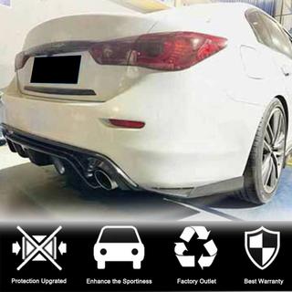 Carbon achterbumperstrip (voor Q50 Base/Sport 2014-2017) Infiniti Q50/Q60 2013–2024 foto 2
