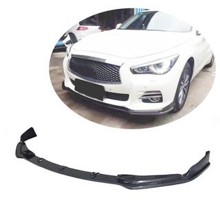 Voorbumper lip Lip V1 (voor Q50 Base 2014-2017, carbon) Infiniti Q50/Q60 2013–2024 foto 1
