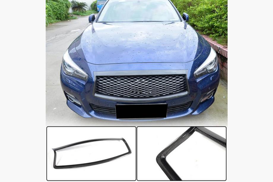 Infiniti Q50/Q60 2013–2024 Radiateurgrill omlijsting (voor Q50 Base/Sport 2014-2017, carbon) Image