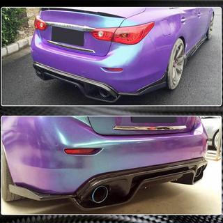 Achterbumper diffuser V3 (voor Q50 Base/Sport 2014-2017, carbon) Infiniti Q50/Q60 2013–2024 foto 4