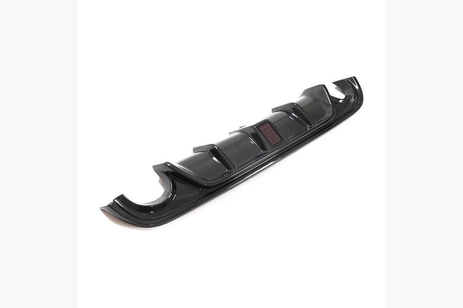 Infiniti Q50/Q60 2013–2024 V4 achterbumperdiffuser (voor Q50 Base/Sport 2014-2017, carbon) Foto 6