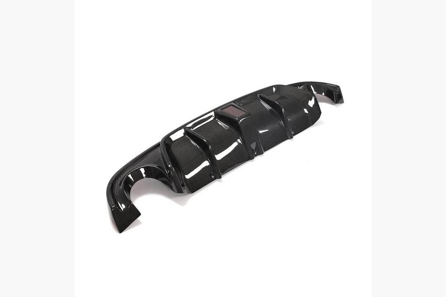 Infiniti Q50/Q60 2013–2024 V4 achterbumperdiffuser (voor Q50 Base/Sport 2014-2017, carbon) Foto 9