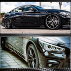 Infiniti Q50/Q60 2013–2024 Sideskirts V1 (voor Q50, carbon) foto 5