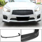 Infiniti Q50/Q60 2013–2024 Carbon front bumper lip Lip V2 (voor Q50 Sport 2014-2017, Carbon) foto 1