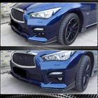 Infiniti Q50/Q60 2013–2024 Carbon front bumper lip Lip V2 (voor Q50 Sport 2014-2017, Carbon) foto 3