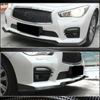 Infiniti Q50/Q60 2013–2024 Carbon front bumper lip Lip V2 (voor Q50 Sport 2014-2017, Carbon) foto 4
