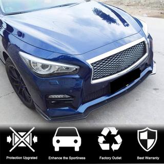 Carbon front bumper lip Lip V2 (voor Q50 Sport 2014-2017, Carbon) Infiniti Q50/Q60 2013–2024 foto 2