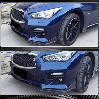 Carbon front bumper lip Lip V2 (voor Q50 Sport 2014-2017, Carbon) Infiniti Q50/Q60 2013–2024 foto 3