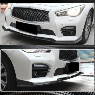 Carbon front bumper lip Lip V2 (voor Q50 Sport 2014-2017, Carbon) Infiniti Q50/Q60 2013–2024 foto 4