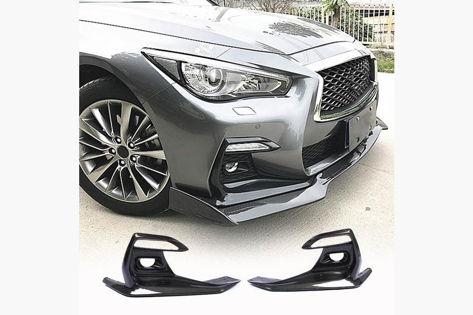 Infiniti Q50/Q60 2013–2024 Mistlamp afdekkappen (voor Q50 Sport 2018-2022, carbon) Image