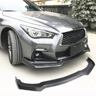 Infiniti Q50/Q60 2013–2024 Frontbumper lip Lip V2 (voor Q50 Sport 2018-2022, carbon) foto 1