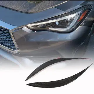Koplamp wenkbrauwen (voor Q60 2016-2022, carbon) foto 1