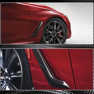 Carbon voorspatbordkappen (voor Q60 2016-2022, carbon) Infiniti Q50/Q60 2013–2024 foto 3