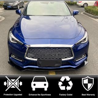 Voorbumper lip Lip V2 (voor Q60 2016-2022, carbon) Infiniti Q50/Q60 2013–2024 foto 2