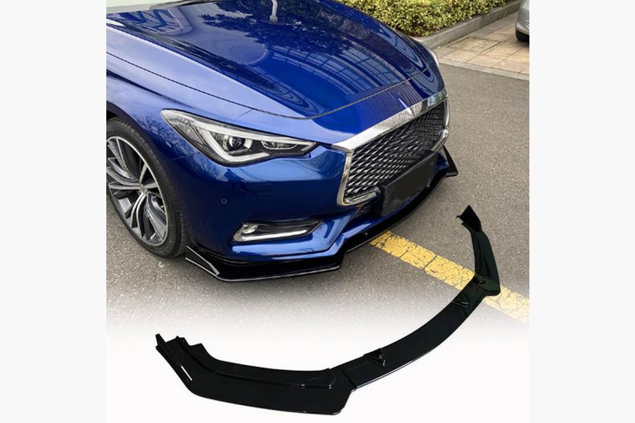 Infiniti Q50/Q60 2013–2024 Voorbumper lip Lip V2 (voor Q60 2016-2022, carbon) Image