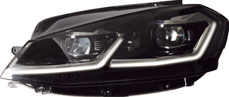 Volkswagen Golf 7/E-Golf 2012–2020 Koplampen voor met modules Silver FullLed Style (2012-2017, set van 2) foto 1