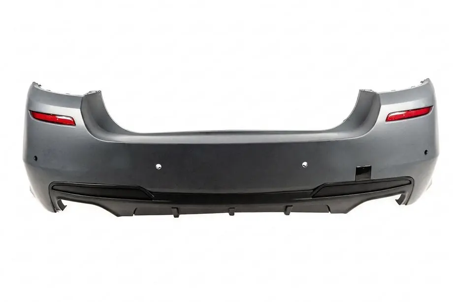 BMW 5 Serie F10/F11 2010–2016 Achterbumper met M-Performance diffuser (voor F10, voor dubbele uitlaat aan beide zijden) Image