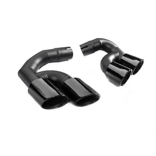 Uitlaatsierstukken V3 Black in X5M F95-stijl foto 1