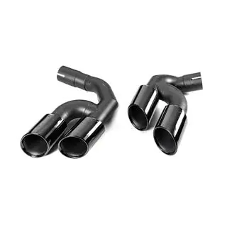Uitlaatsierstukken V3 Black in X5M F95-stijl foto 2