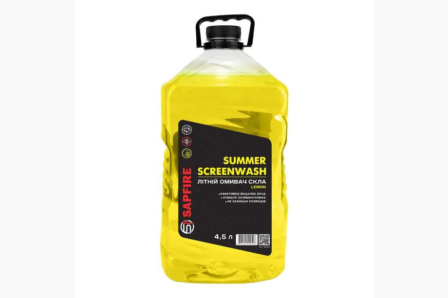 SAPFIRE Summer Screenwash zomer ruitensproeiervloeistof 4,5 l - citroen Image