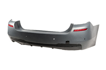 BMW 5 Serie F10/F11 2010–2016 Achterbumper met M-Performance diffuser (voor F10, voor dubbel uitlaatsysteem aan één zijde) foto 2
